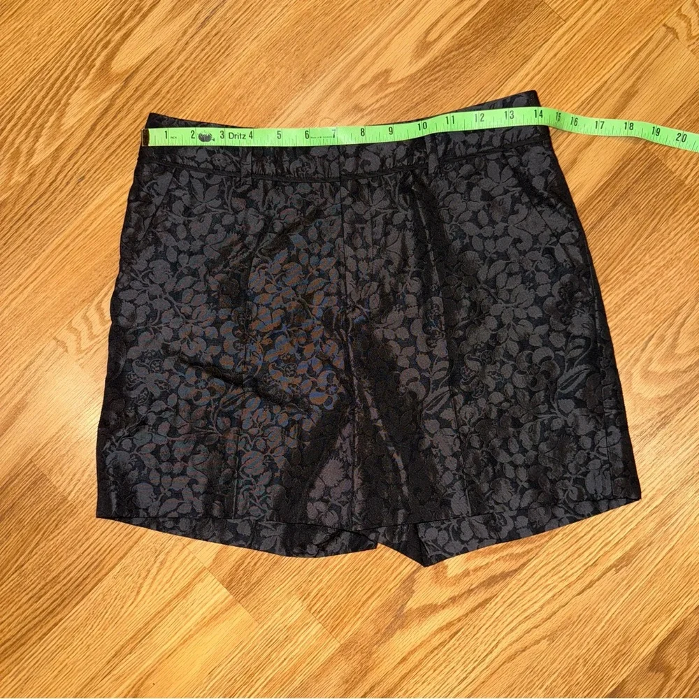 Ballsey Black‎ Floral Jacquard Dress Shorts sz 36 / 4